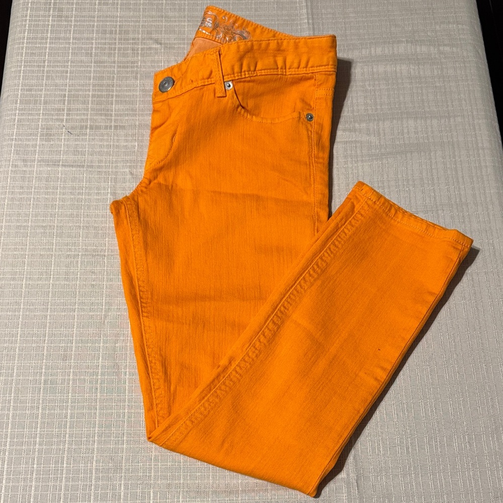Express Bold Orange Denim